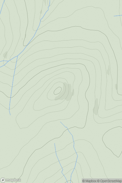 Thumbnail image for Leap Hill [The River Tweed to the English Border] [NT513013] showing contour plot for surrounding peak